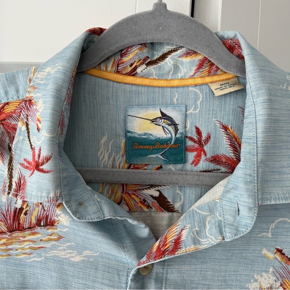 Tommy Bahama Men’s Short Sleeve Shirt 100% Silk Island Modern Fit Size Medium - Picture 4 of 8